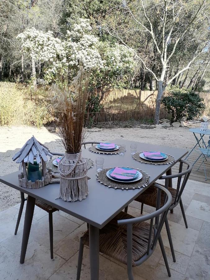 MAISON 5 Personnes EN GARRIGUE - PISCINE-SPA PRIVÉ Langlade Exterior foto